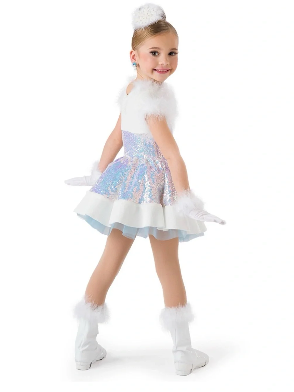 NEW! A Wish Come True Winter Wonderland Holiday dance costume iridescent